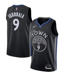 Warriors  9 Andre Iguodala Black Basketball Swingman City Edition 2019 20 Jersey