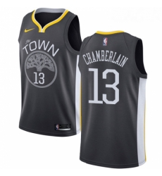 Womens Nike Golden State Warriors 13 Wilt Chamberlain Swingman Black Alternate NBA Jersey Statement Edition