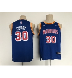 Youth Golden State Warriors 30 Stephen Curry Blue Stitched Basketball Jersey