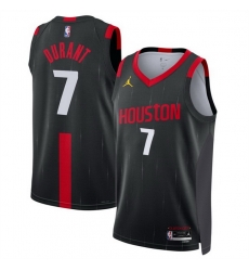 Men Houston Rockets  7 Kevin Durant Black 2026 27 Statement Edition Stitched Basketball Jersey