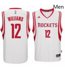 Mens Houston Rockets 12 Lou Williams adidas White Swingman climacool Jersey 