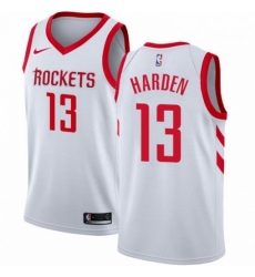 Mens Nike Houston Rockets 13 James Harden Swingman White Home NBA Jersey Association Edition