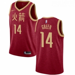 Womens Nike Houston Rockets 14 Gerald Green Swingman Red NBA Jersey 2018 19 City Edition 