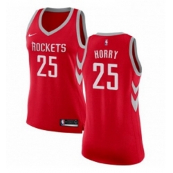 Womens Nike Houston Rockets 25 Robert Horry Swingman Red Road NBA Jersey Icon Edition