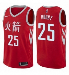 Youth Nike Houston Rockets 25 Robert Horry Swingman Red NBA Jersey City Edition