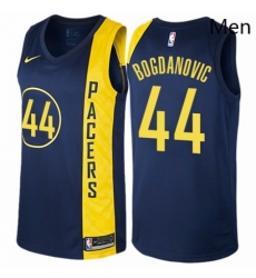 Mens Nike Indiana Pacers 44 Bojan Bogdanovic Swingman Navy Blue NBA Jersey City Edition 