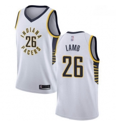 Pacers  26 Jeremy Lamb White Basketball Swingman Association Edition Jersey