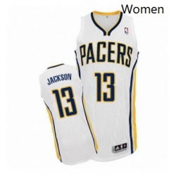 Womens Adidas Indiana Pacers 13 Mark Jackson Authentic White Home NBA Jersey Womens Adidas Indiana Pacers 13 Mark Jackson Authentic White Home NBA Jersey