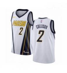 Womens Nike Indiana Pacers 2 Darren Collison White Swingman Jersey Earned Edition 