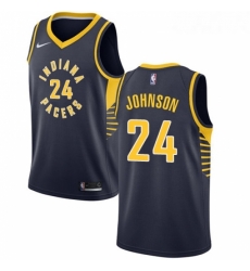 Womens Nike Indiana Pacers 24 Alize Johnson Swingman Navy Blue NBA Jersey Icon Edition 