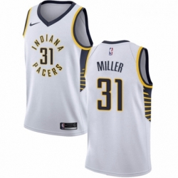 Womens Nike Indiana Pacers 31 Reggie Miller Authentic White NBA Jersey Association Edition