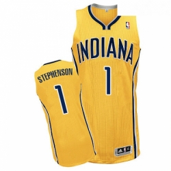 Youth Adidas Indiana Pacers 1 Lance Stephenson Authentic Gold Alternate NBA Jersey  Youth Adidas Indiana Pacers 1 Lance Stephenson Authentic Gold Alternate NBA Jersey