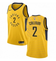 Youth Nike Indiana Pacers 2 Darren Collison Authentic Gold NBA Jersey Statement Edition 