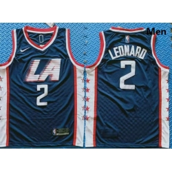 Clippers 2 Kawhi Leonard Navy City Edition Nike Swingman Jersey