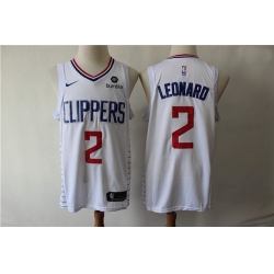 Clippers 2 Kawhi Leonard White Nike Swingman Jersey