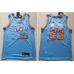 Clippers 23 Lou Williams Light Blue Nike Swingman Jersey