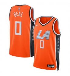 Men Los Angeles Clippers 0 Bradley Beal Orange 2025 26 City Edition Stitched Jersey Men Los Angeles Clippers 0 Bradley Beal Orange 2025 26 City Edition Stitched Jersey