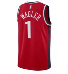 Men Los Angeles Clippers Keaton Wagler #1 Jersey Red Men Los Angeles Clippers Keaton Wagler #1 Jersey Red