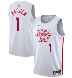Men Los Angeles Clippers Keaton Wagler #1 Jersey White II Men Los Angeles Clippers Keaton Wagler #1 Jersey White II