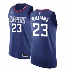 Youth Nike Los Angeles Clippers 23 Louis Williams Authentic Blue Road NBA Jersey Icon Edition 