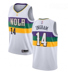 Pelicans #14 Brandon Ingram White Basketball Swingman City Edition 2018 19 Jersey