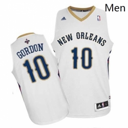 Revolution 30 Pelicans 10 Eric Gordon White Stitched NBA Jersey