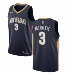 Womens Nike New Orleans Pelicans 3 Nikola Mirotic Swingman Navy Blue NBA Jersey Icon Edition 