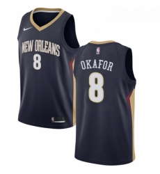 Womens Nike New Orleans Pelicans 8 Jahlil Okafor Swingman Navy Blue NBA Jersey Icon Edition 