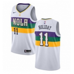 Youth Nike New Orleans Pelicans 27 Jordan Crawford Swingman White NBA Jersey City Edition 