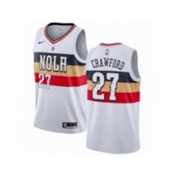 Youth Nike New Orleans Pelicans 27 Jordan Crawford White Swingman Jersey Earned Edition 