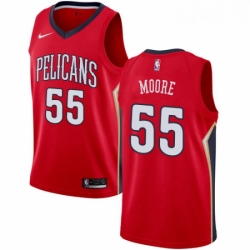 Youth Nike New Orleans Pelicans 55 ETwaun Moore Swingman Red Alternate NBA Jersey Statement Edition