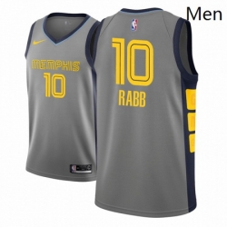 Men NBA 2018 19 Memphis Grizzlies 10 Ivan Rabb City Edition Gray Jersey 