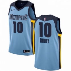 Mens Nike Memphis Grizzlies 10 Mike Bibby Authentic Light Blue NBA Jersey Statement Edition  Mens Nike Memphis Grizzlies 10 Mike Bibby Authentic Light Blue NBA Jersey Statement Edition