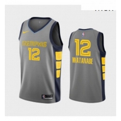 Mens Nike Memphis Grizzlies 12 Ja Morant City Edition NBA 2018 19 Gray Jersey  Mens Nike Memphis Grizzlies 12 Ja Morant City Edition NBA 2018 19 Gray Jersey