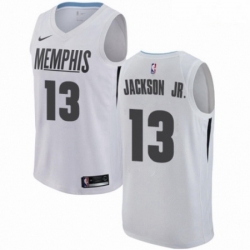 Mens Nike Memphis Grizzlies 13 Jaren Jackson Jr Authentic White NBA Jersey City Edition  Mens Nike Memphis Grizzlies 13 Jaren Jackson Jr Authentic White NBA Jersey City Edition