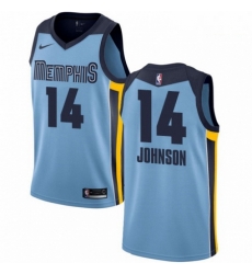 Mens Nike Memphis Grizzlies 14 Brice Johnson Swingman Light Blue NBA Jersey Statement Edition 