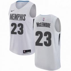 Mens Nike Memphis Grizzlies 23 Ben McLemore Authentic White NBA Jersey City Edition  Mens Nike Memphis Grizzlies 23 Ben McLemore Authentic White NBA Jersey City Edition