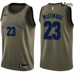 Mens Nike Memphis Grizzlies 23 Ben McLemore Swingman Green Salute to Service NBA Jersey  Mens Nike Memphis Grizzlies 23 Ben McLemore Swingman Green Salute to Service NBA Jersey