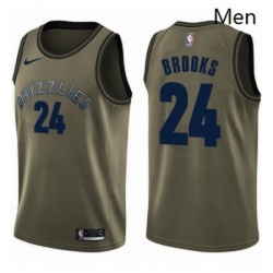 Mens Nike Memphis Grizzlies 24 Dillon Brooks Swingman Green Salute to Service NBA Jersey  Mens Nike Memphis Grizzlies 24 Dillon Brooks Swingman Green Salute to Service NBA Jersey