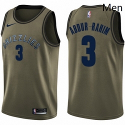 Mens Nike Memphis Grizzlies 3 Shareef Abdur Rahim Swingman Green Salute to Service NBA Jersey Mens Nike Memphis Grizzlies 3 Shareef Abdur Rahim Swingman Green Salute to Service NBA Jersey