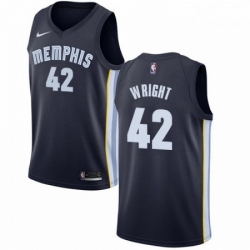 Mens Nike Memphis Grizzlies 42 Lorenzen Wright Swingman Navy Blue Road NBA Jersey Icon Edition Mens Nike Memphis Grizzlies 42 Lorenzen Wright Swingman Navy Blue Road NBA Jersey Icon Edition