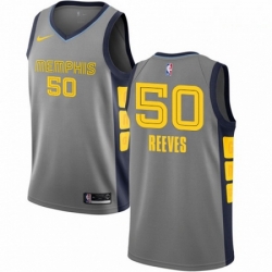 Mens Nike Memphis Grizzlies 50 Bryant Reeves Swingman Gray NBA Jersey City Edition Mens Nike Memphis Grizzlies 50 Bryant Reeves Swingman Gray NBA Jersey City Edition