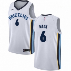 Mens Nike Memphis Grizzlies 6 Shelvin Mack Swingman White NBA Jersey Association Edition  Mens Nike Memphis Grizzlies 6 Shelvin Mack Swingman White NBA Jersey Association Edition