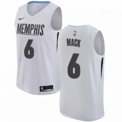 Mens Nike Memphis Grizzlies 6 Shelvin Mack Swingman White NBA Jersey City Edition  Mens Nike Memphis Grizzlies 6 Shelvin Mack Swingman White NBA Jersey City Edition