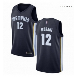 Nike Memphis Grizzlies 12 Ja Morant Navy Blue Basketball Swingman Icon Edition Jersey  Nike Memphis Grizzlies 12 Ja Morant Navy Blue Basketball Swingman Icon Edition Jersey