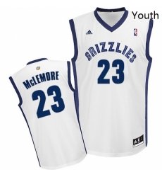 Youth Adidas Memphis Grizzlies 23 Ben McLemore Swingman White Home NBA Jersey 