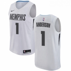 Youth Nike Memphis Grizzlies 1 Kyle Anderson Swingman White NBA Jersey City Edition 