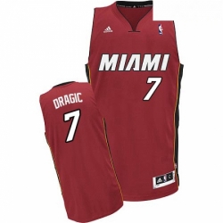 Mens Adidas Miami Heat 7 Goran Dragic Swingman Red Alternate NBA Jersey