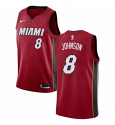 Mens Nike Miami Heat 8 Tyler Johnson Swingman Red NBA Jersey Statement Edition 