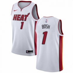 Womens Nike Miami Heat 1 Chris Bosh Swingman NBA Jersey Association Edition